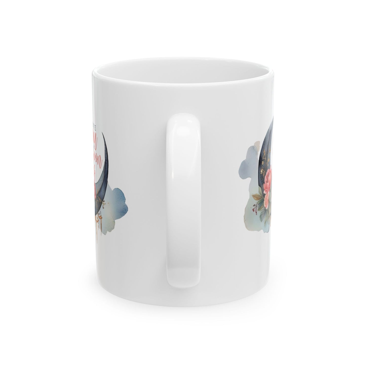 Valentine's Day Mug - I Love You Moon Graphic