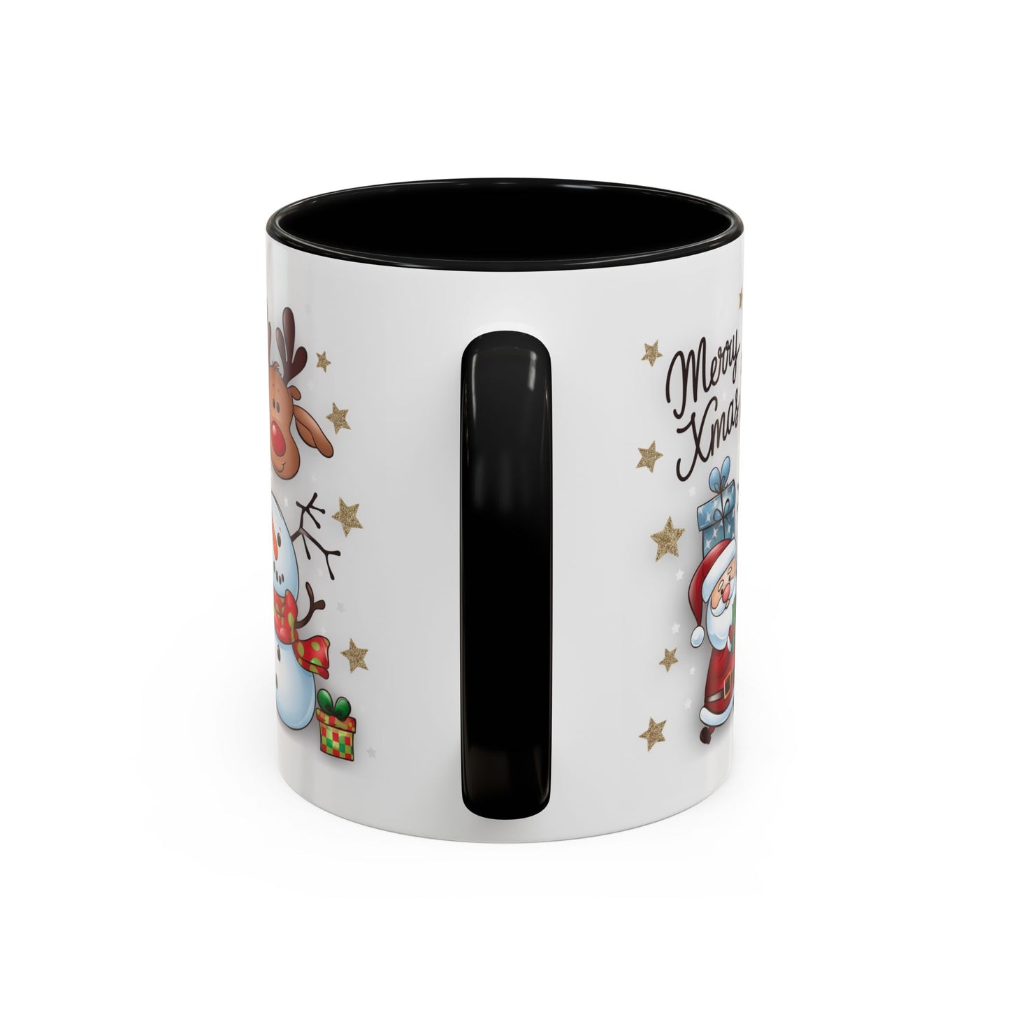 Christmas Mug - Merry Xmas Santa Snowman Reindeer