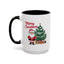Christmas Mug - Merry Christmas Red Text Santa Tree Presents