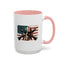 4th of July Mug - Skull Guns Flag