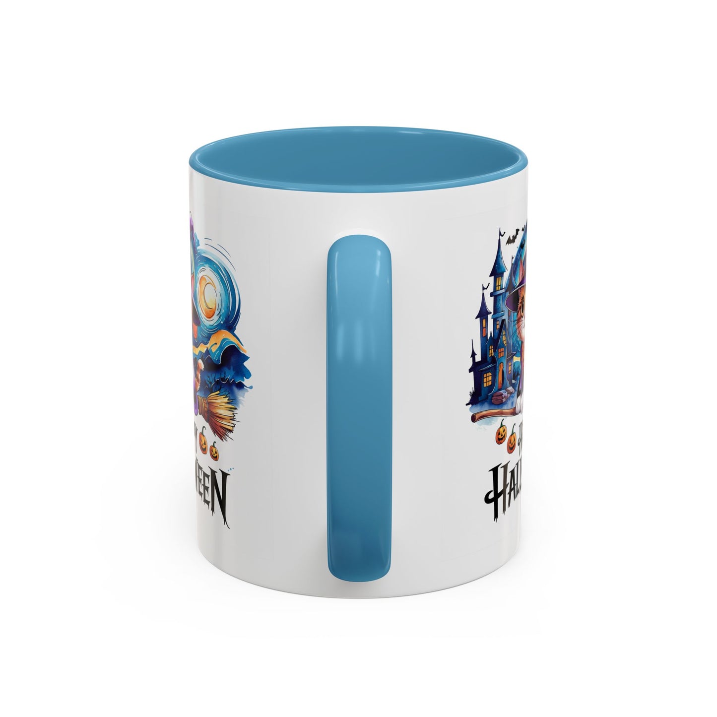 Halloween Mug - Happy Halloween Cat Witch