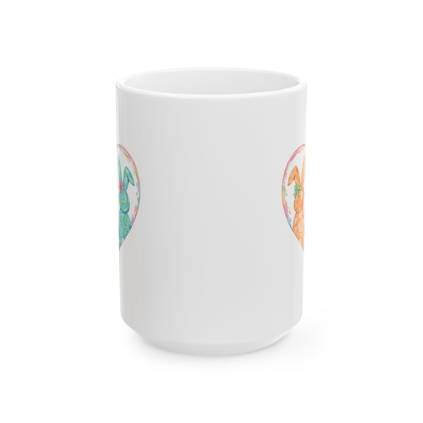 Easter Mug - Bunnies Heart