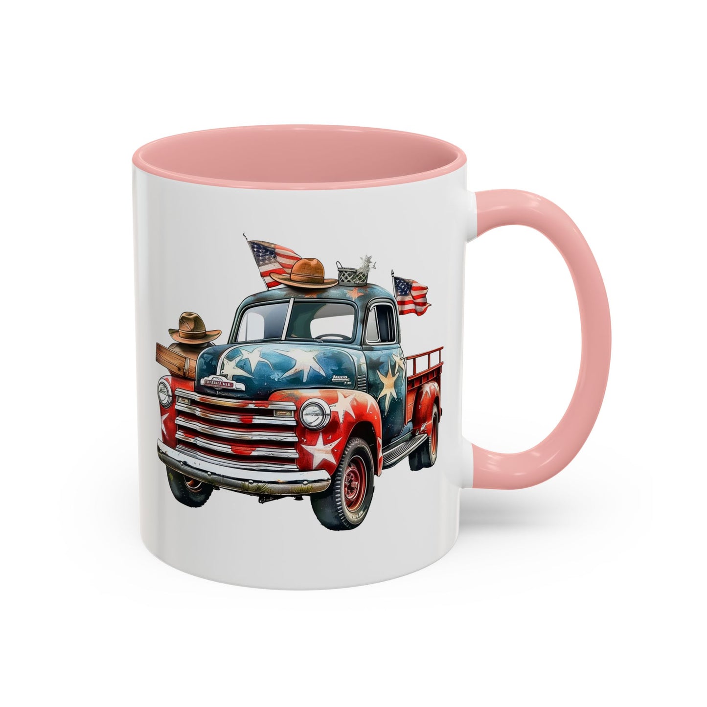 4th of July - Old Truck & Flag