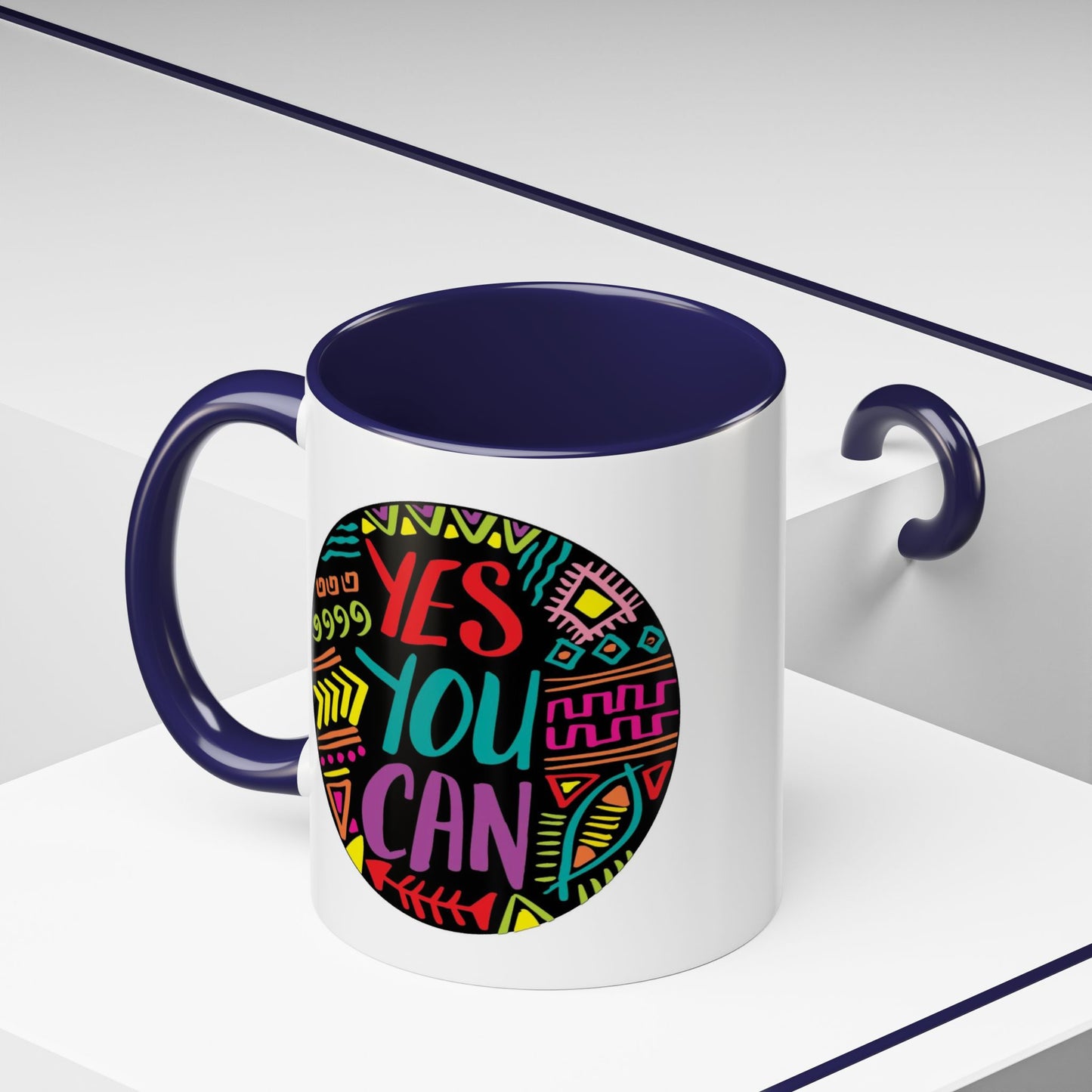 Motivation Mug - Yes You Can Badge