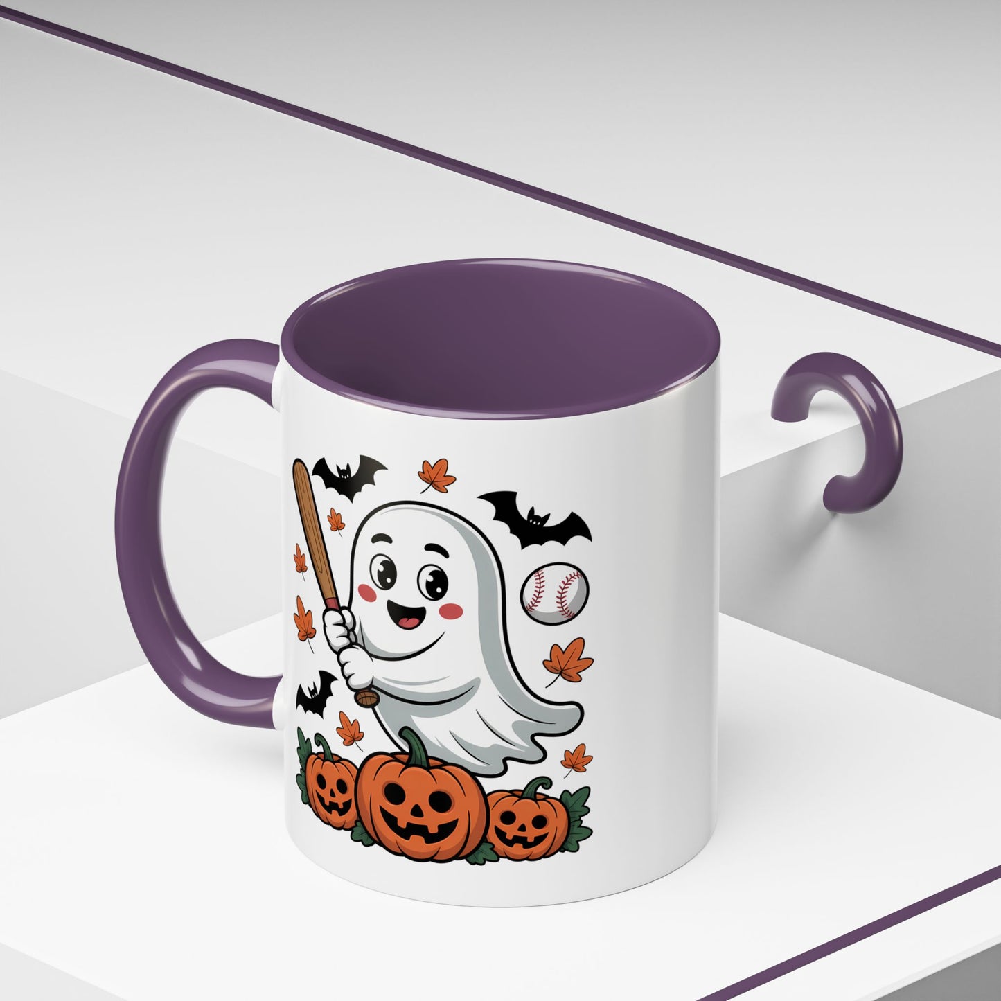Halloween Mug - Ghost With Baseball Bat