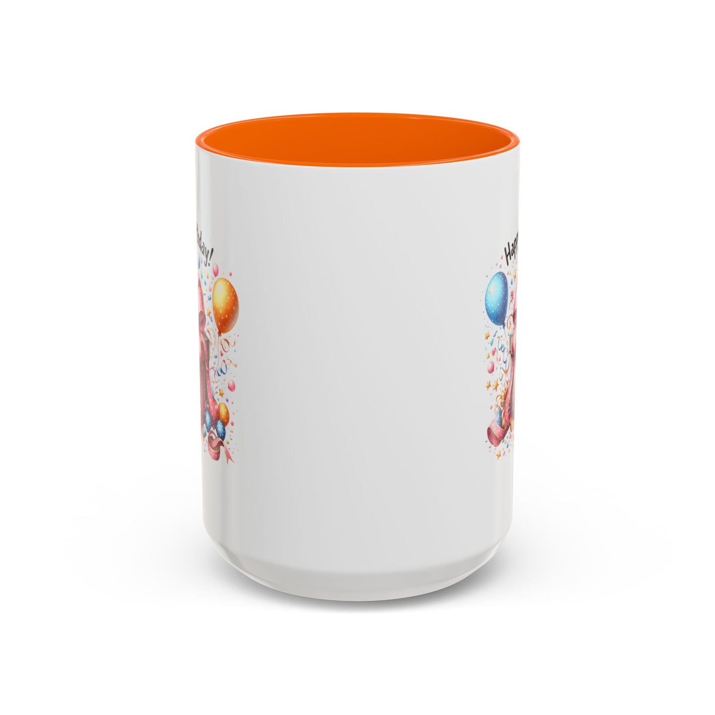 Birthday Mug - Happy Birthday Pink Ribbon Present