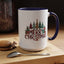 Christmas Mug - Merry Christmas Tartan Text Trees Presents