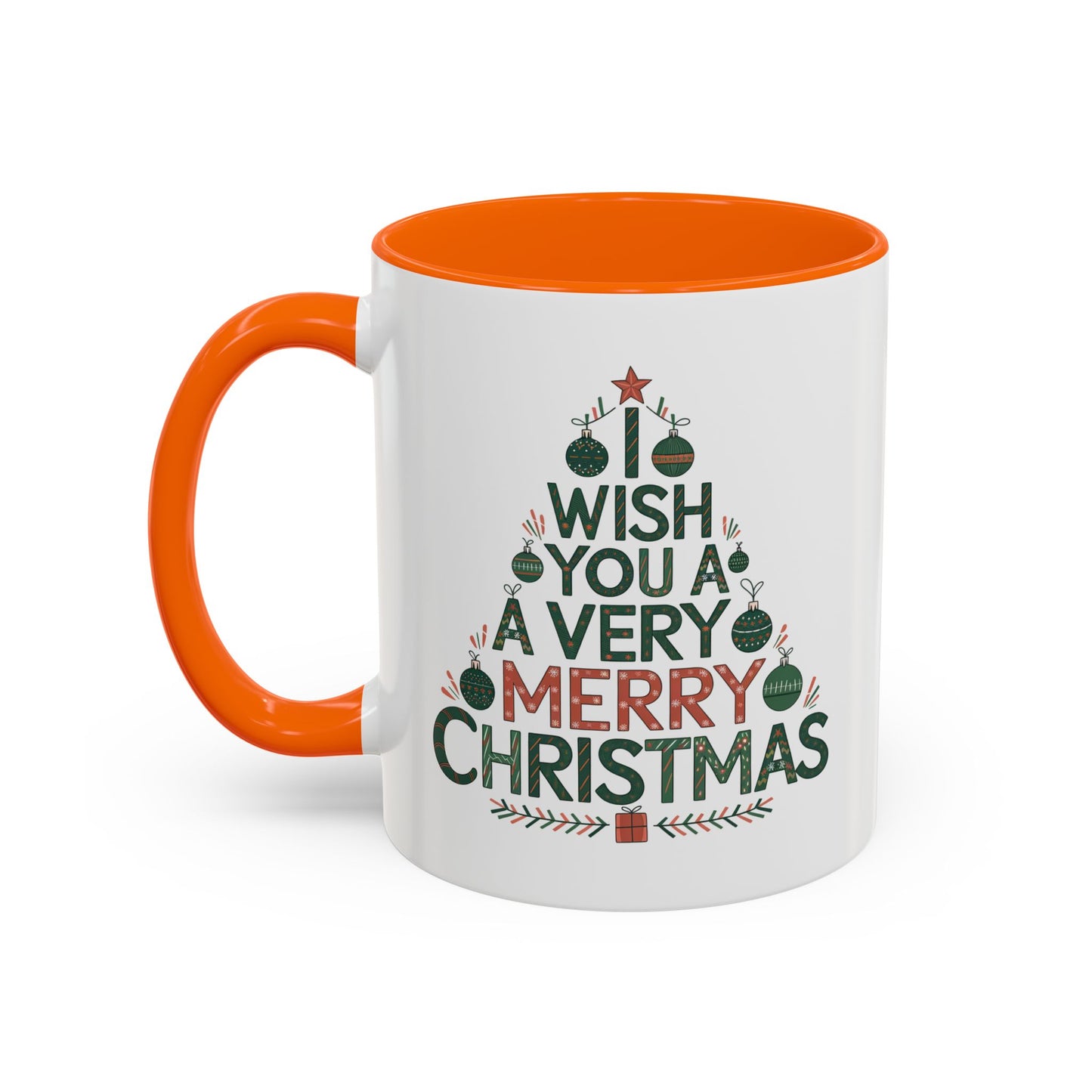 Christmas Mug - I Wish You a Merry Christmas Tree