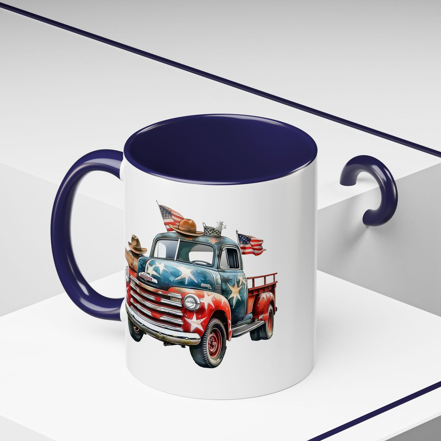 4th of July - Old Truck & Flag
