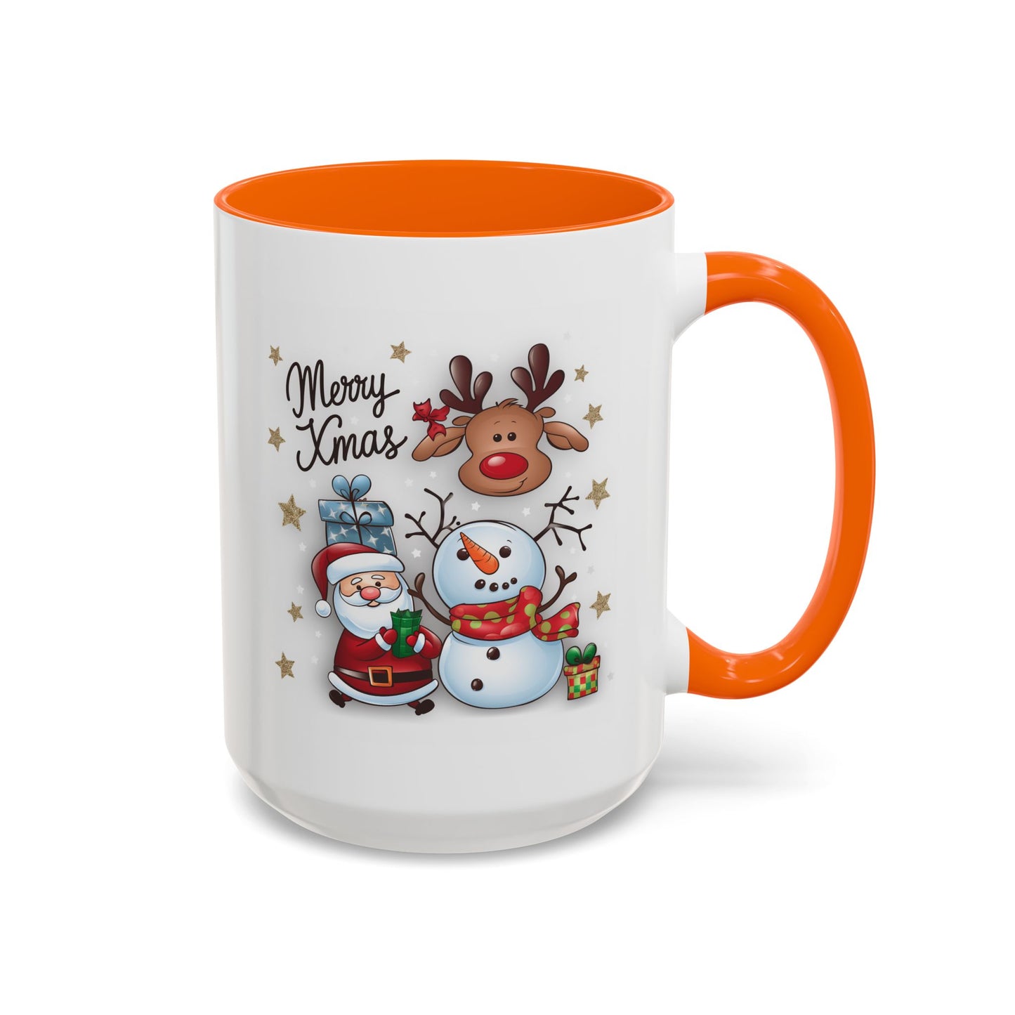 Christmas Mug - Merry Xmas Santa Snowman Reindeer