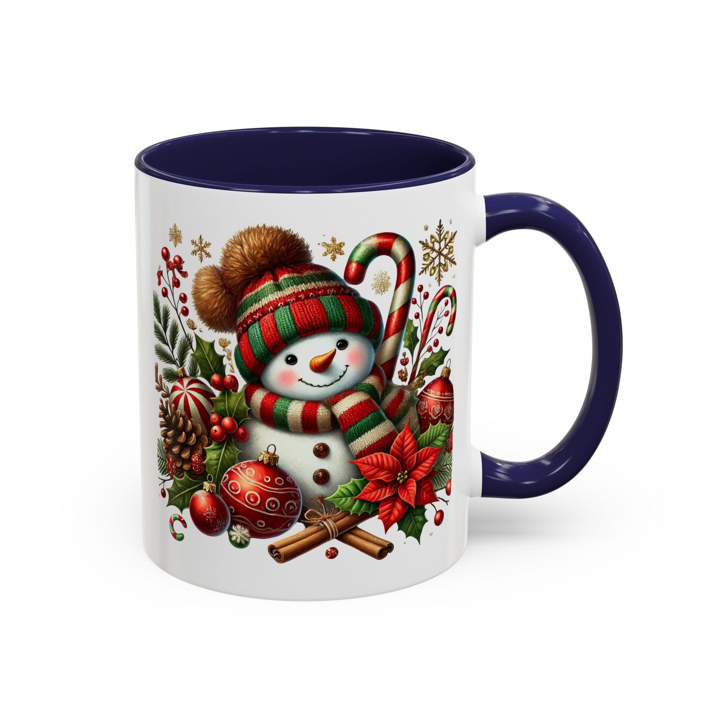 Christmas Mug - Red and Green Snowman 2