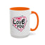 Valentine's Day Mug - Love You Heart Arrows