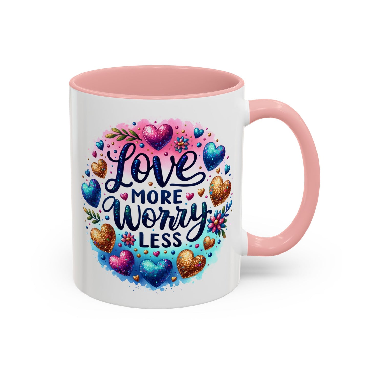 Wellness Mug - Love More Worry Less Circle