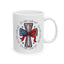 4th of July Mug - Patriotic Cross with Ribbon & Stars