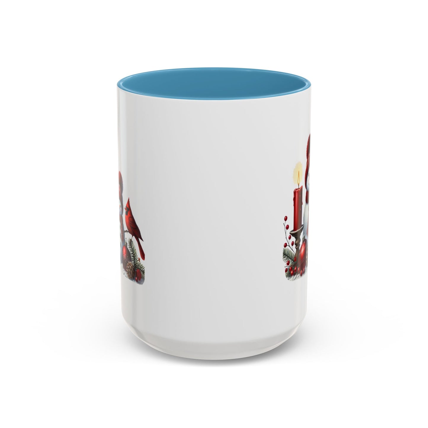 Christmas Mug - Burgundy Snowman Family