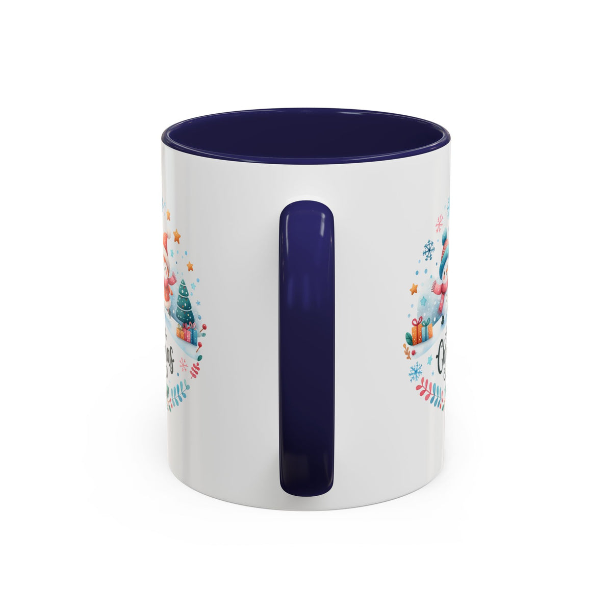 Chistmas Mug - Merry Christmas Snowman and Snowlady
