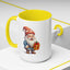 Christmas Mug - Old Gnome with Present