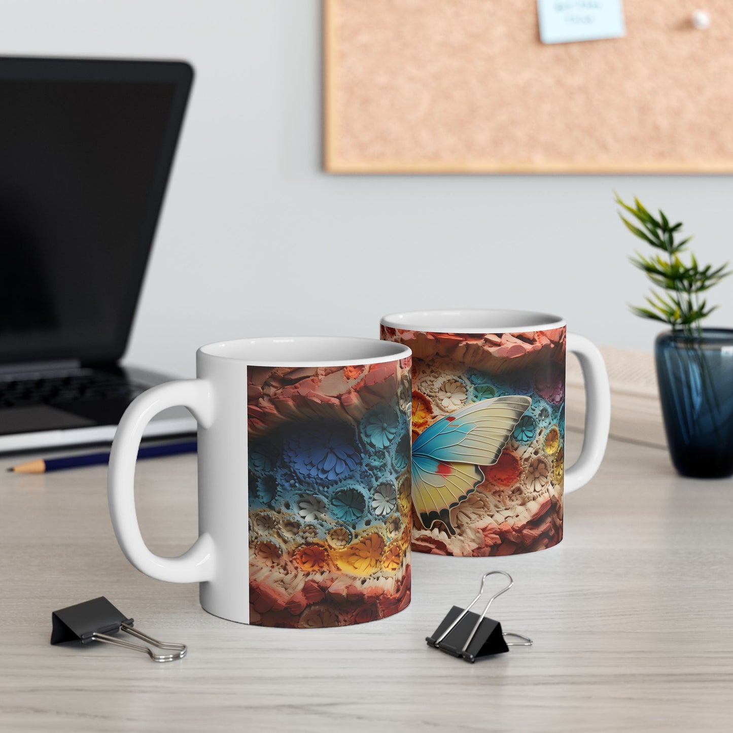 Artistic Mug - Colorful Butterfly 1