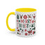 Christmas Mug - Merry Christmas Red White & Green Text Collage