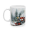Christmas Mug - Snowy Landscape Train Wrap 5