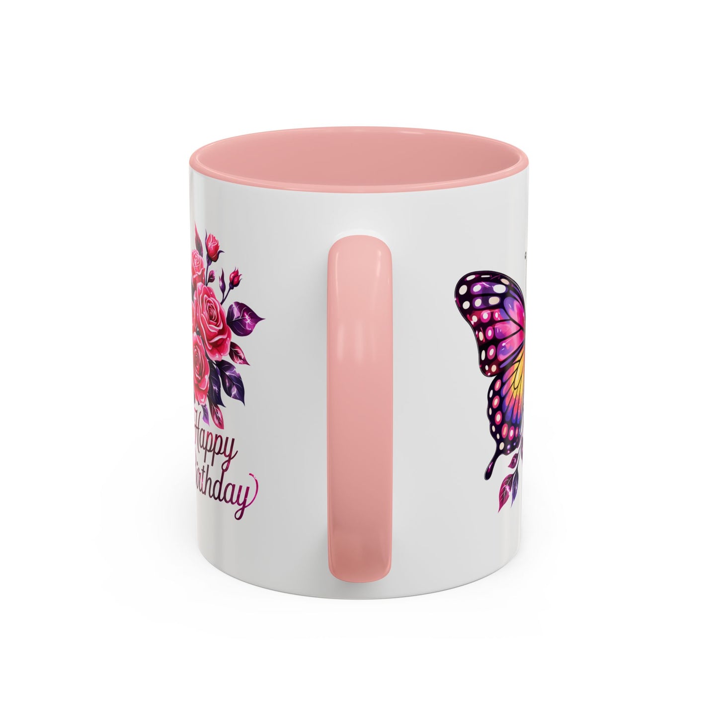 Birthday Mug - Butterfly Flowers