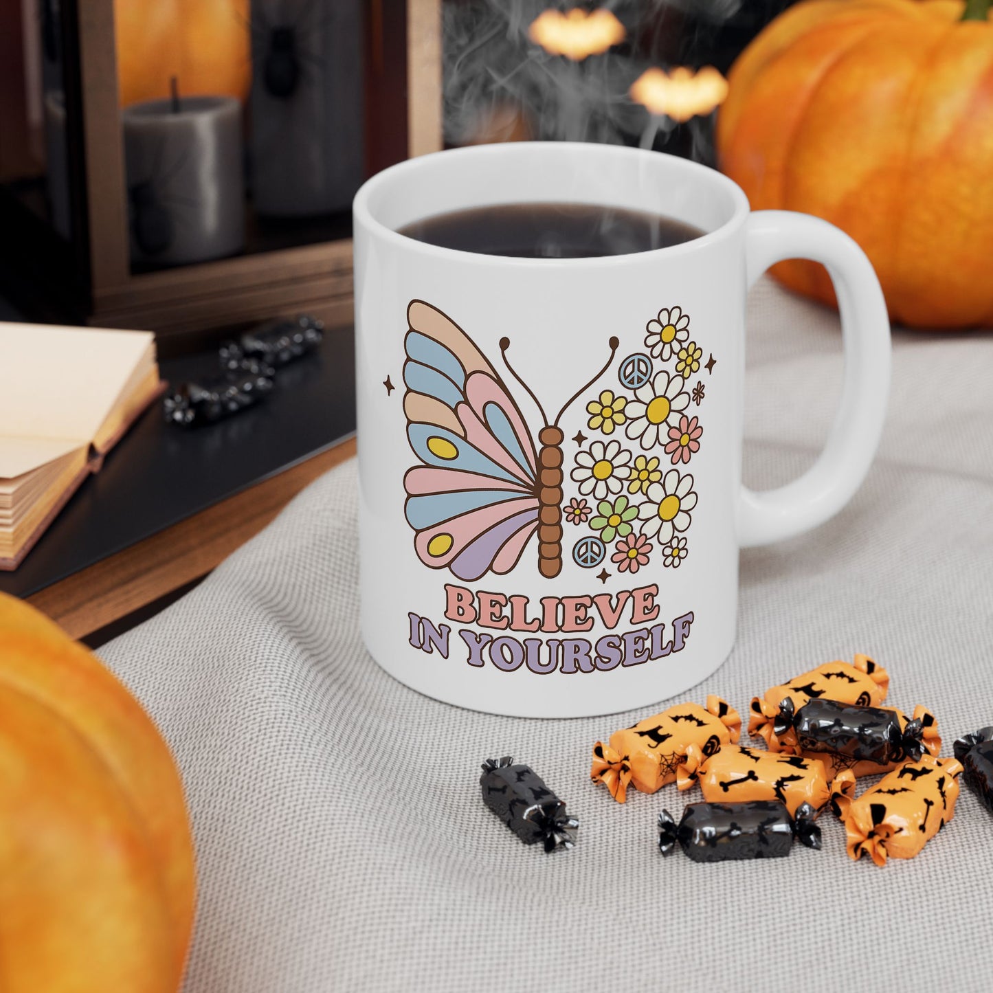 Motivation Mug - Believe in Yourself Butterfly