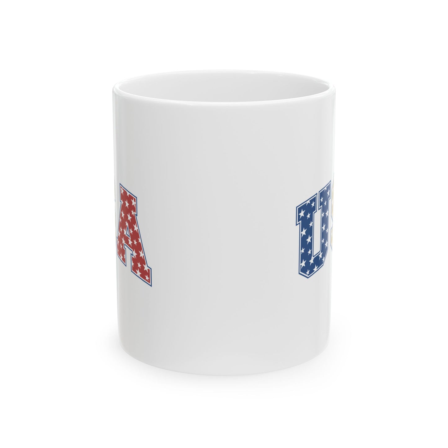 4th of July Mug - USA Red White & blue Stars