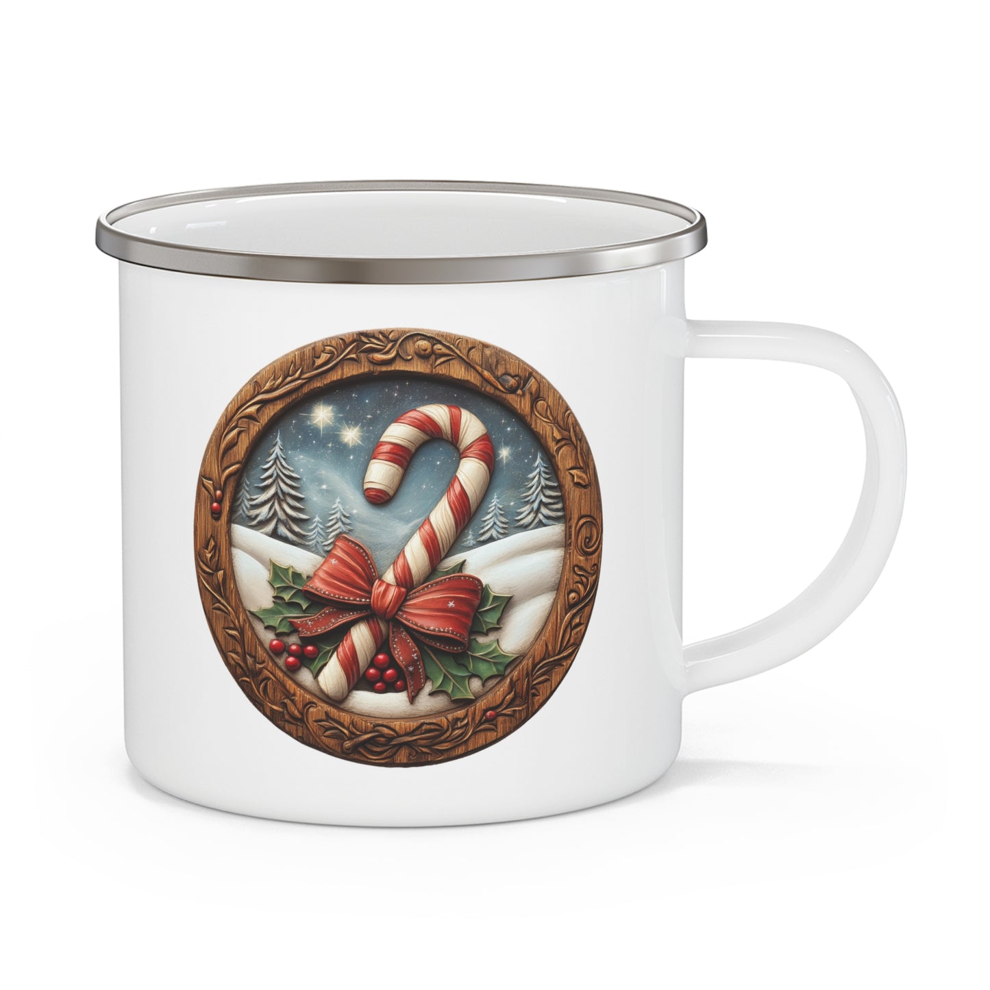 Christmas Mug - Candy Cane Plaque