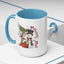 Christmas Mug - Merry Xmas Snowman Tree Present