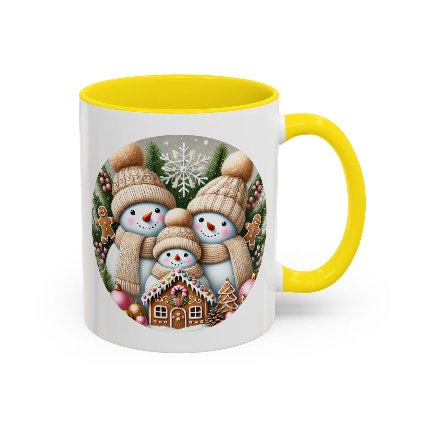 Christmas Mug - Gingerbread Snowman Family