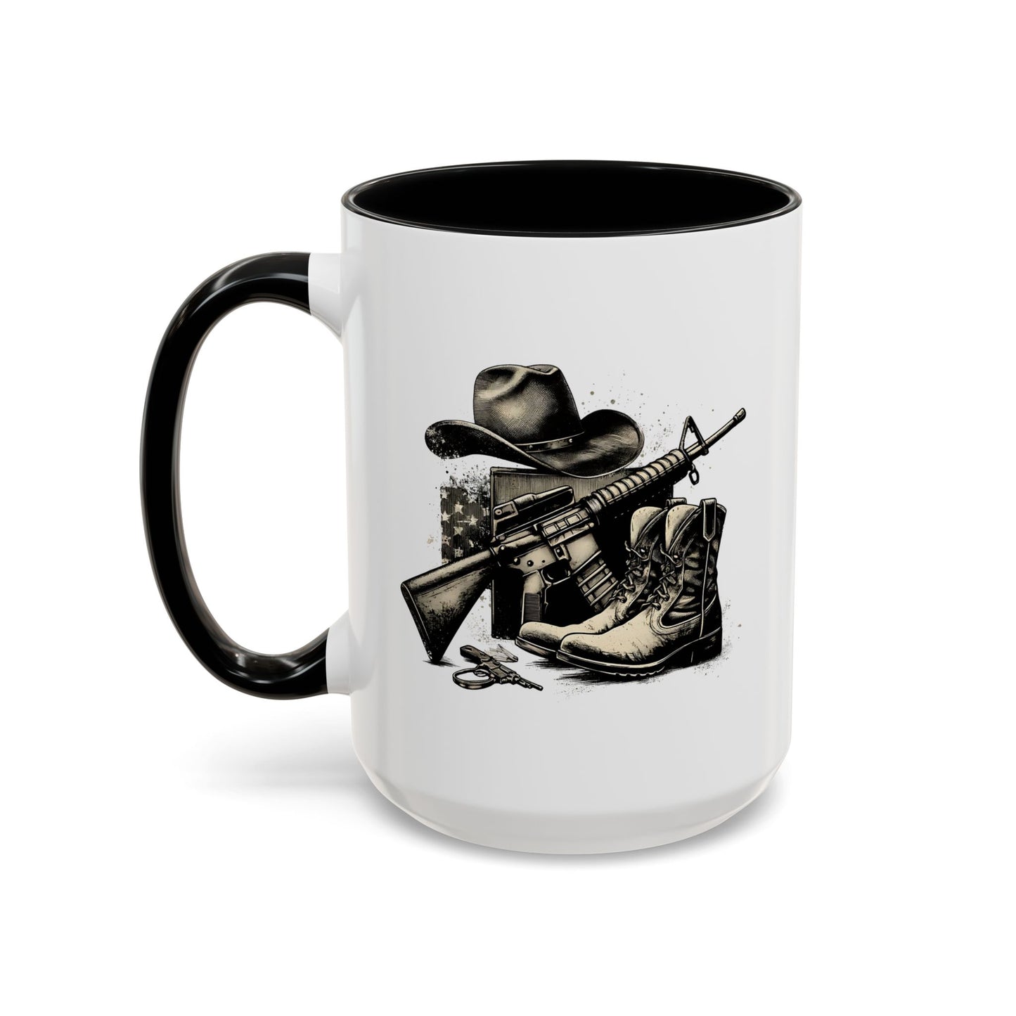 4th of July Mug - Soldier Hat Boots Gun
