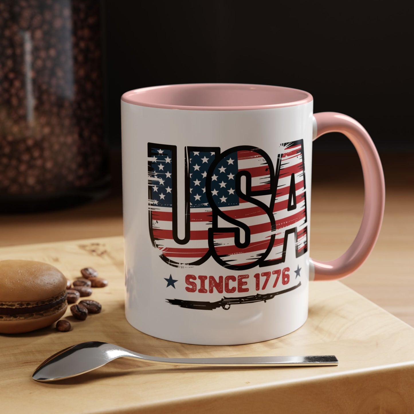 4th of July Mug - USA Since 1776 Gun