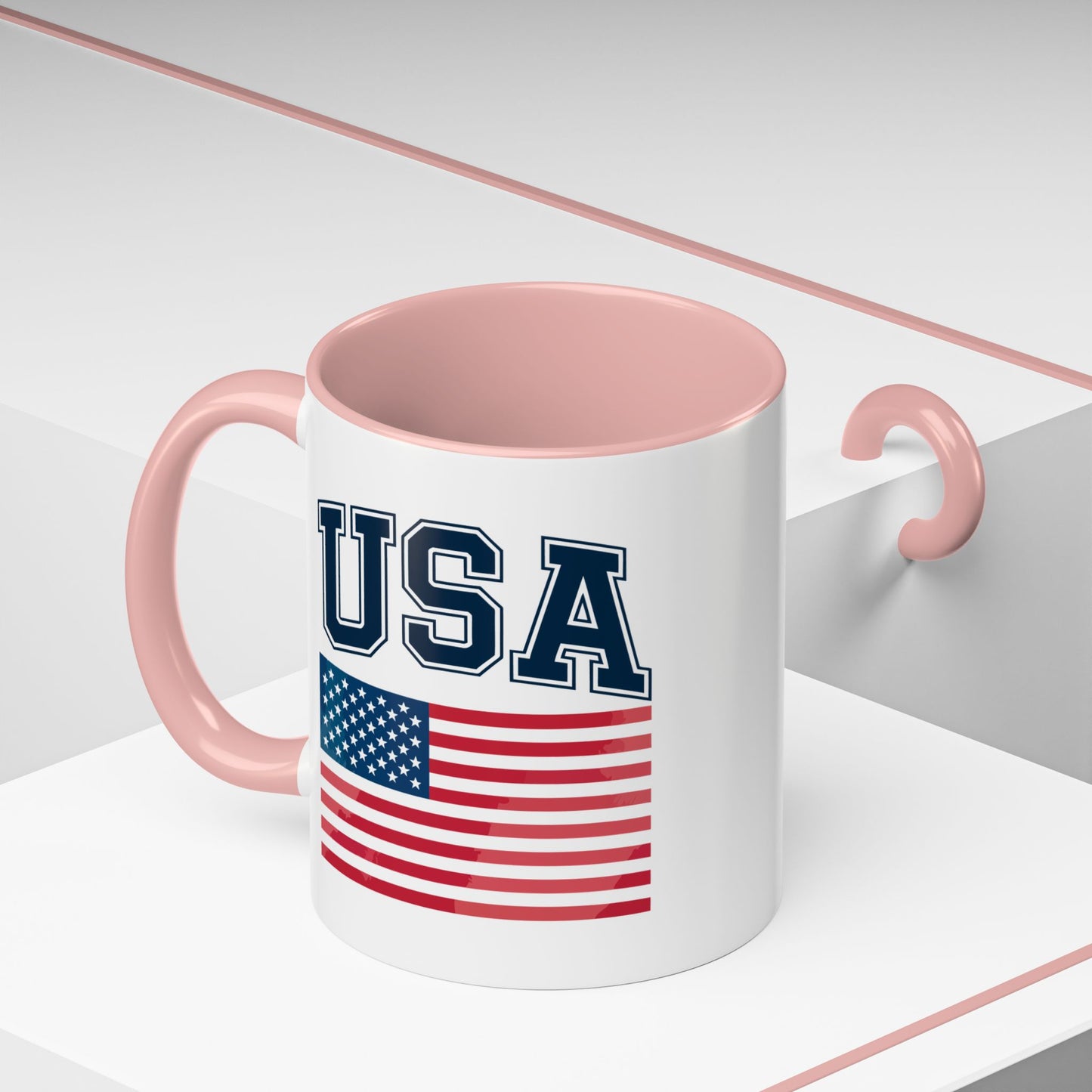 4th of July Mug - USA & Flag