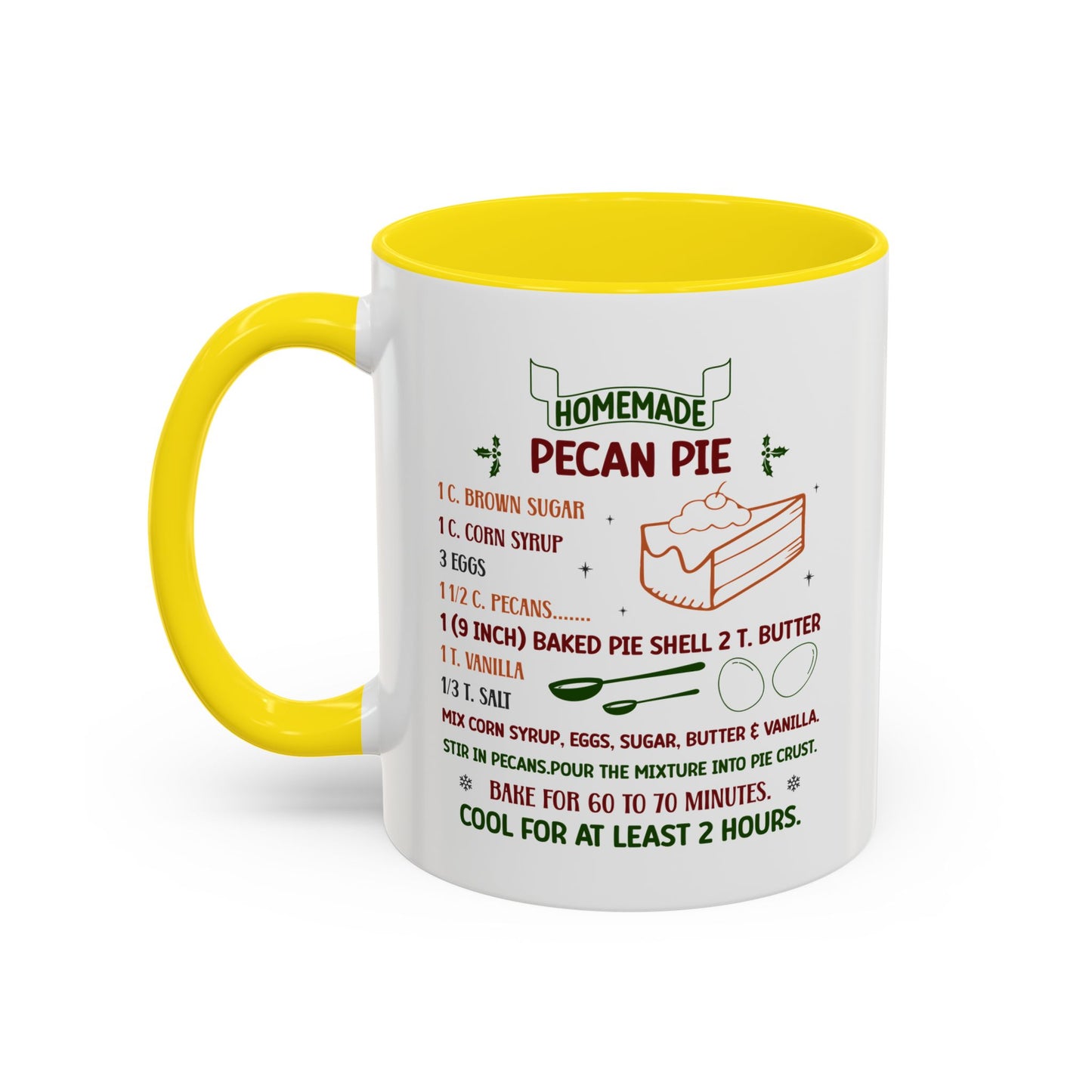 Christmas Mug - Homemade Pecan Pie Recipe