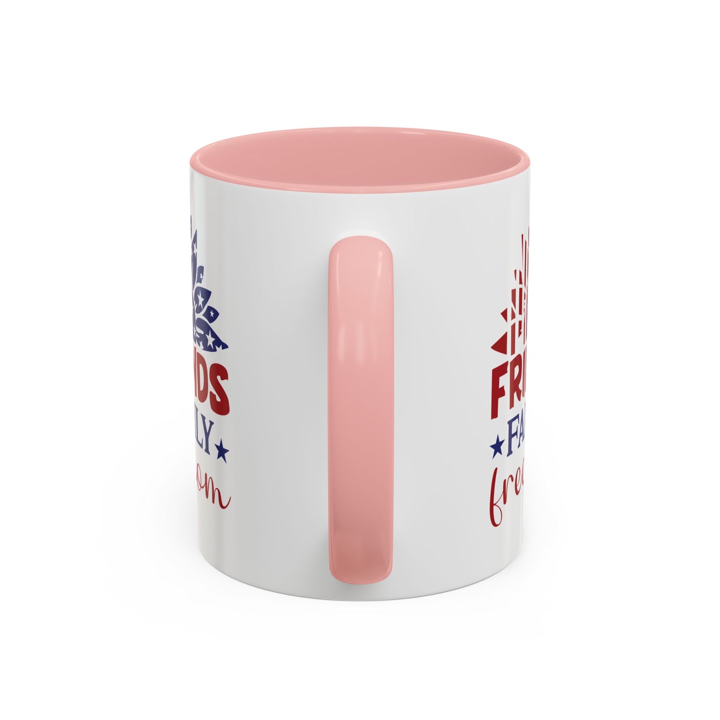 4th of July Mug - Friends Family Freedom Sunflower