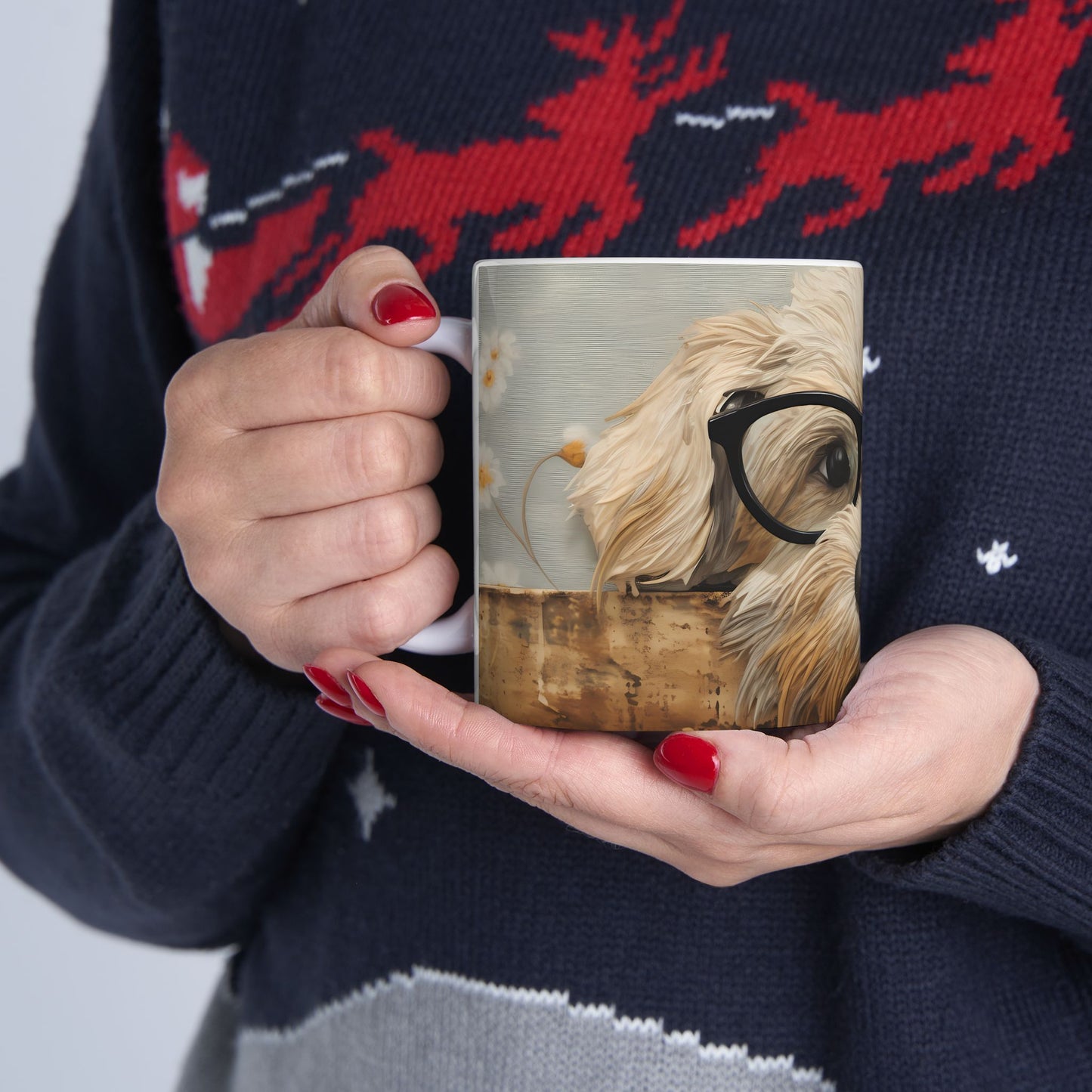 Artistic Mug - Felted Dog 4