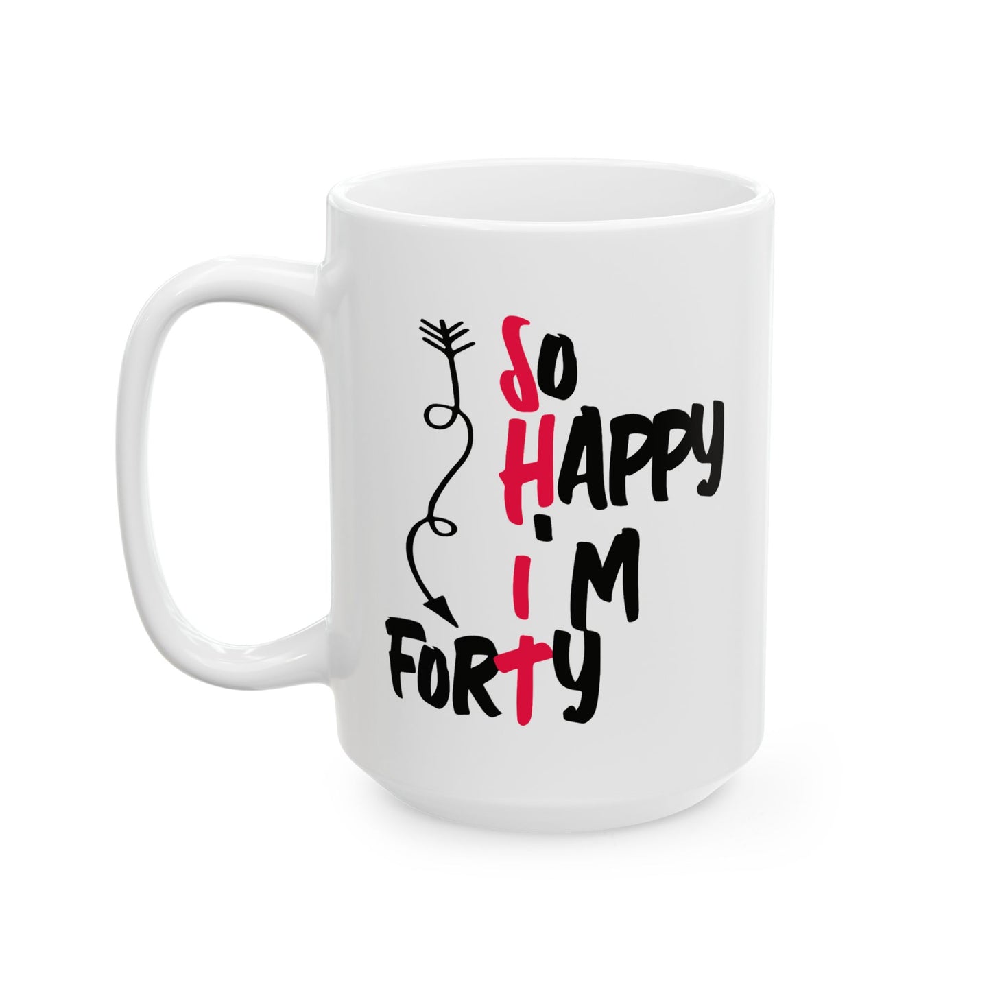 Birthday Mug - So Happy I'm Forty
