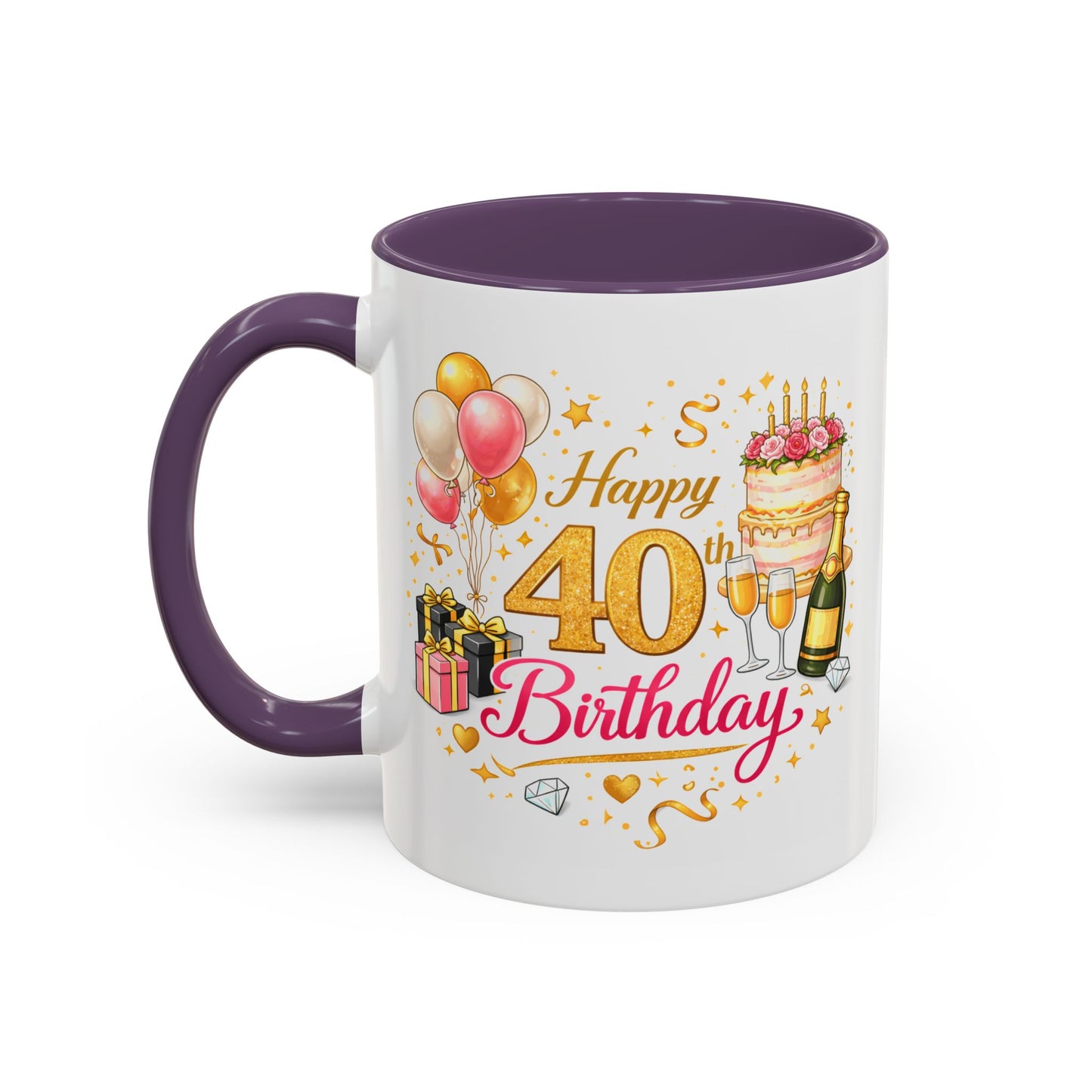 Birthday Mug - Happy 40th