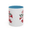 Christmas Mug - Red & Green Text Trumpet