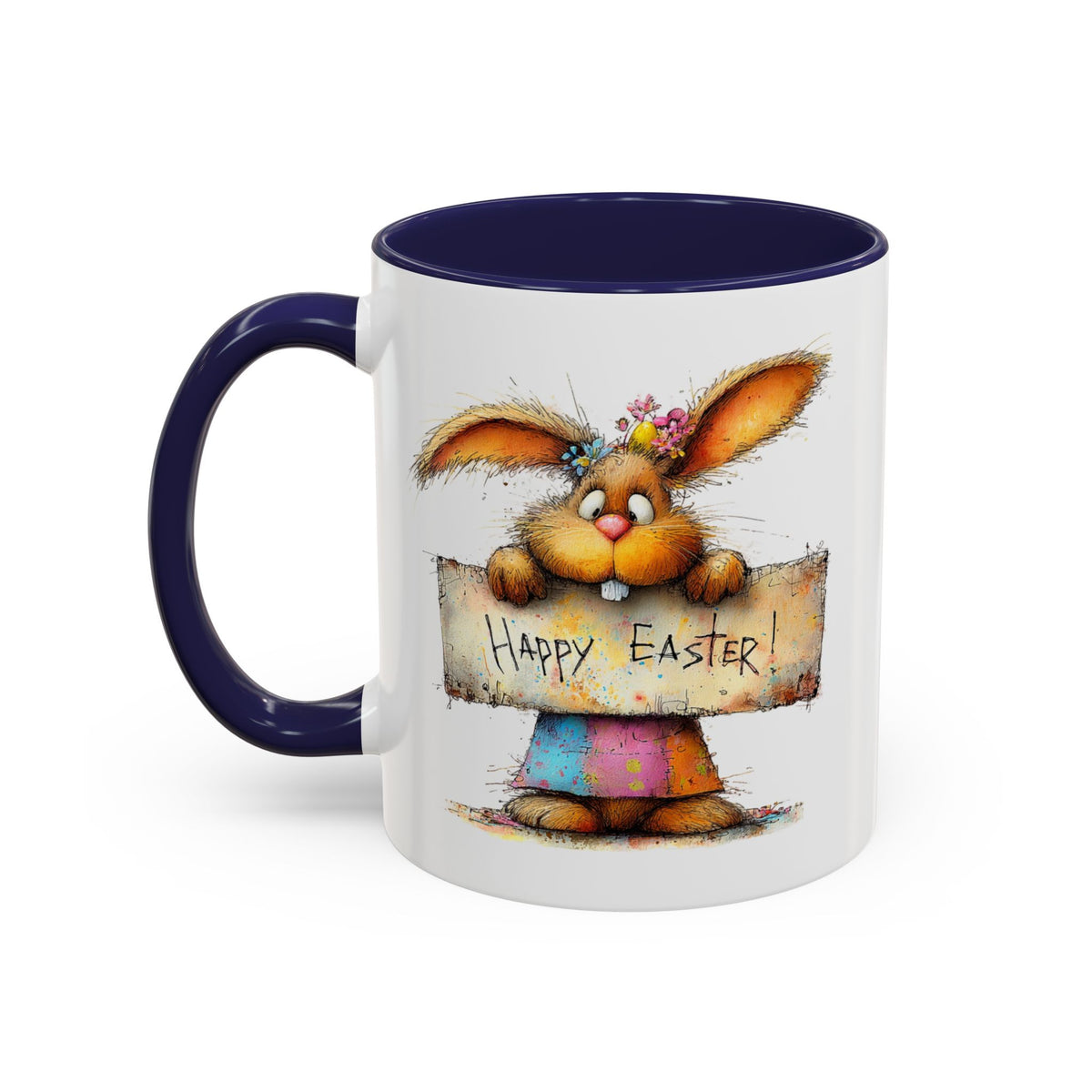 Easter Mug - Happy Easter Bunny Sign