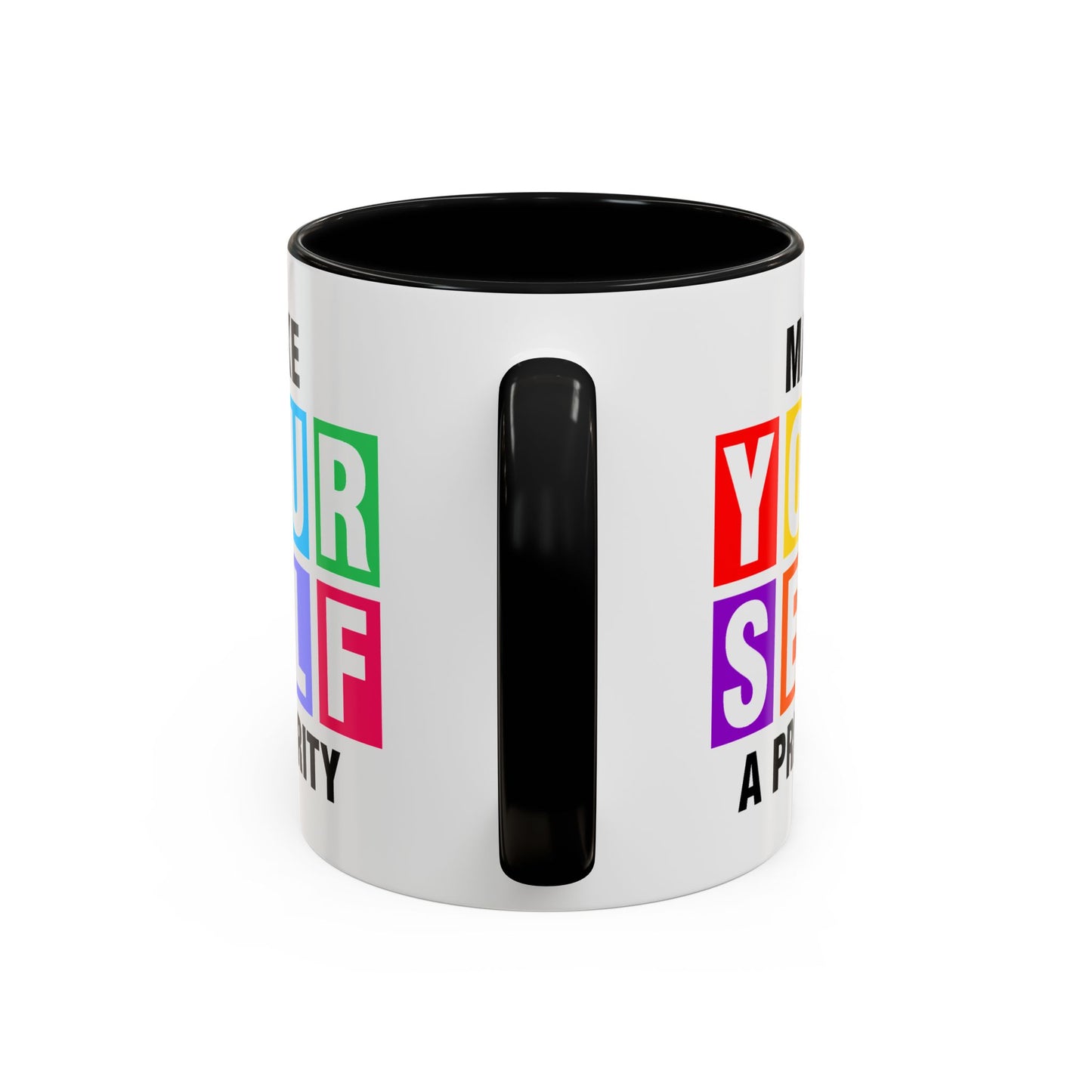 Wellness Mug - Make Yourself a Priority Colored Blocks