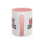 Christmas Mug - Merry Christmas Green & Red Text Santa