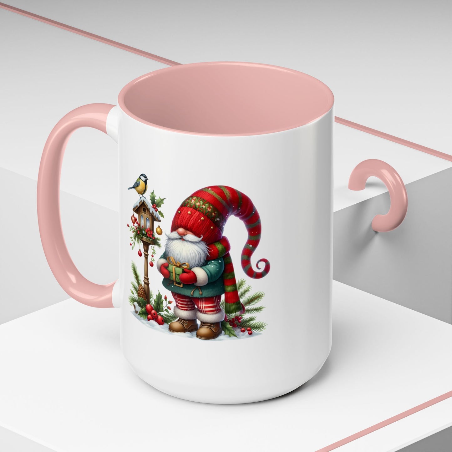 Christmas Mug - Gnome and Birdhouse