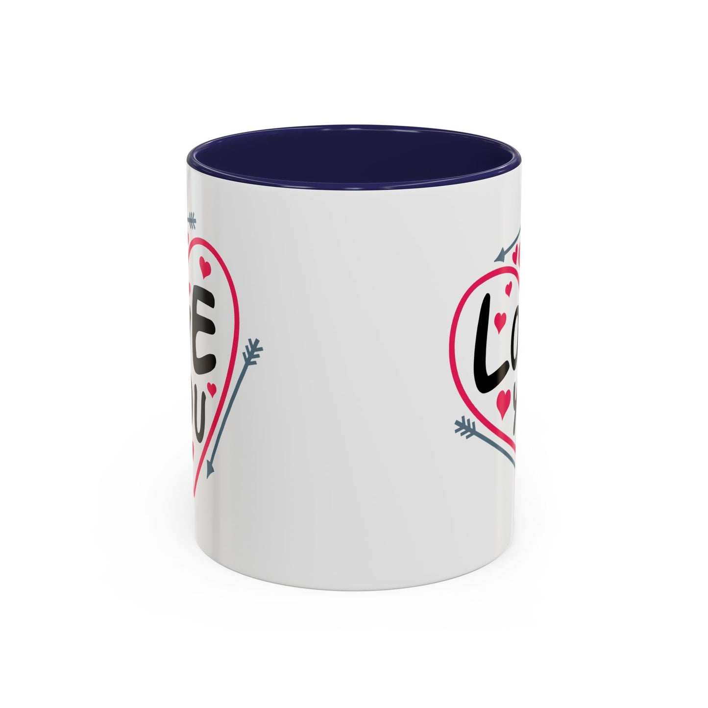 Valentine's Day Mug - Love You Heart Arrows