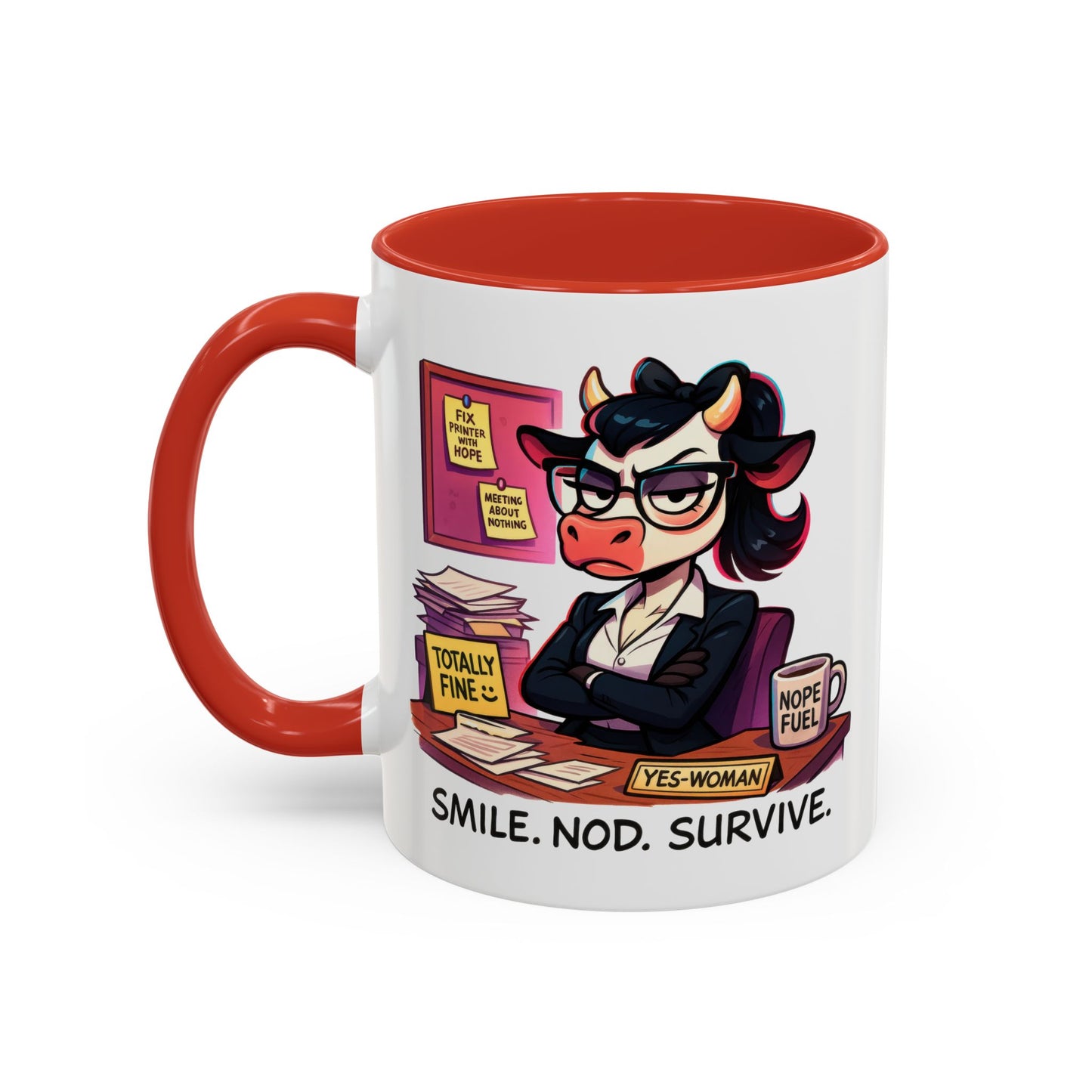 Office Mug - Smile Nod Survive