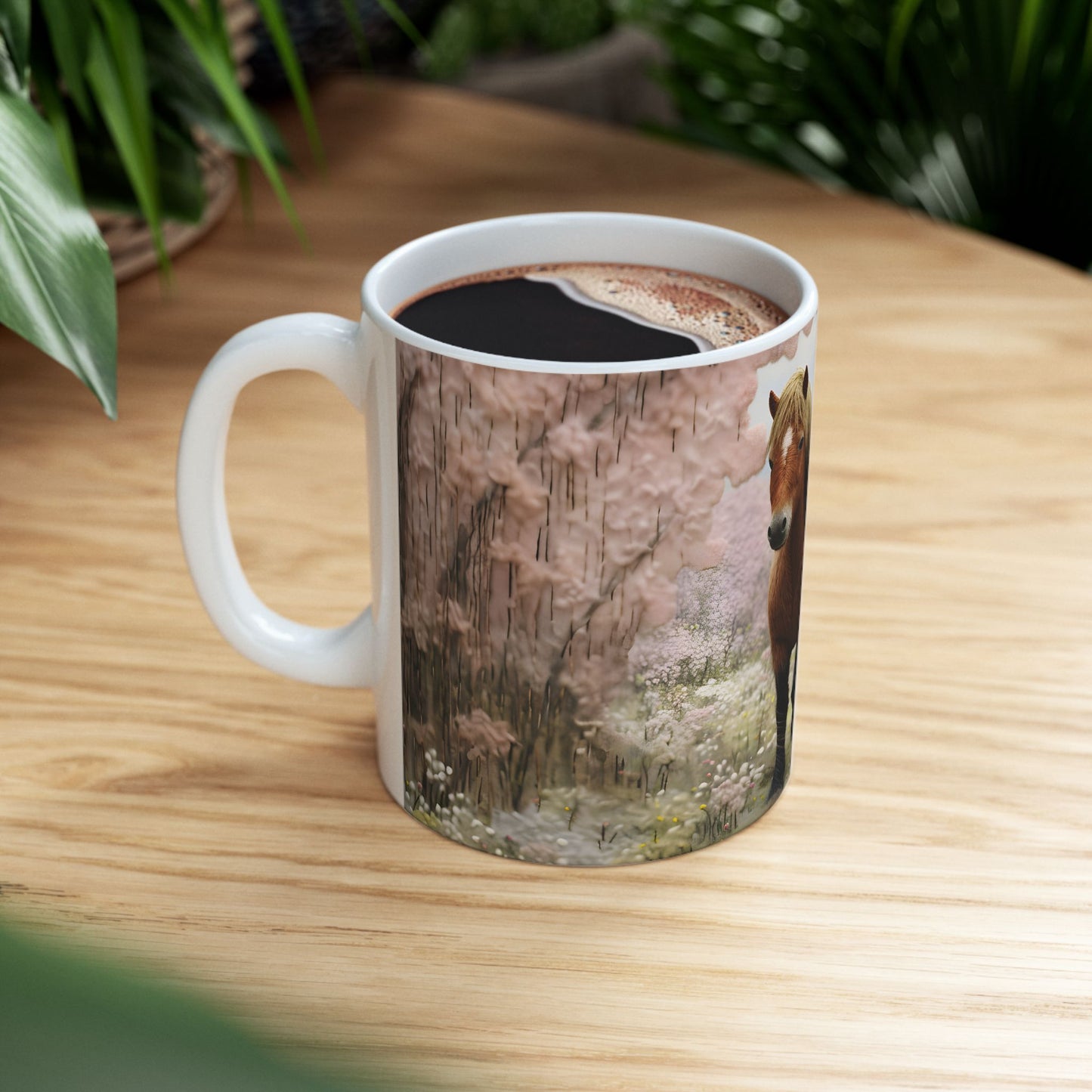Artistic Mug - Felted Horse 3