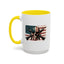 4th of July Mug - Skull Guns Flag
