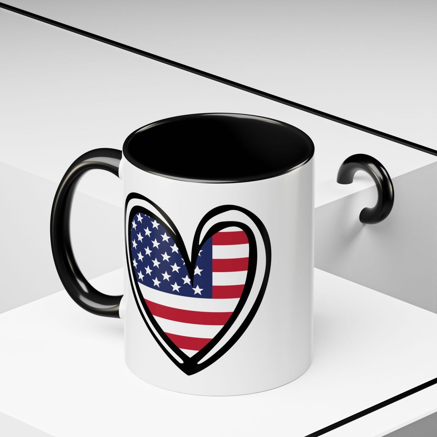 4th of July - Heart Flag