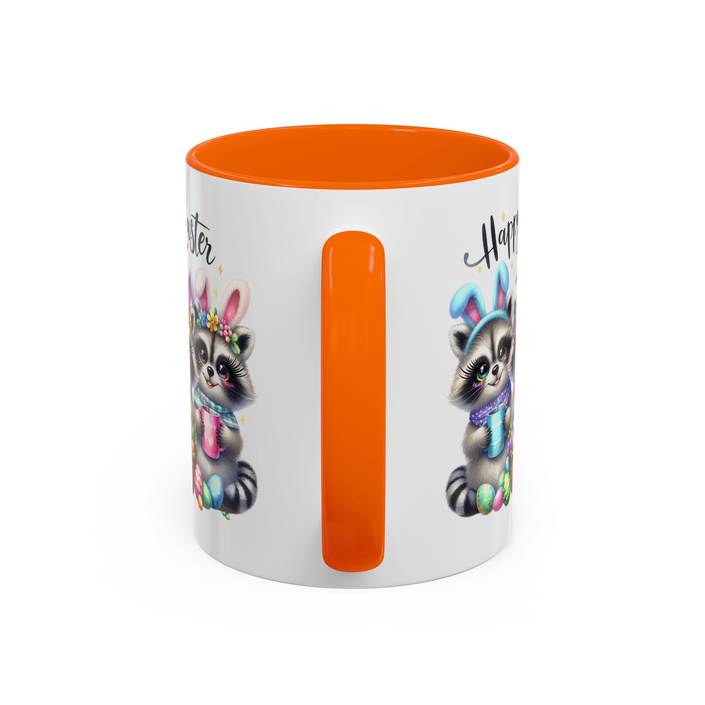 Easter Mug - Happy Easter Racoons