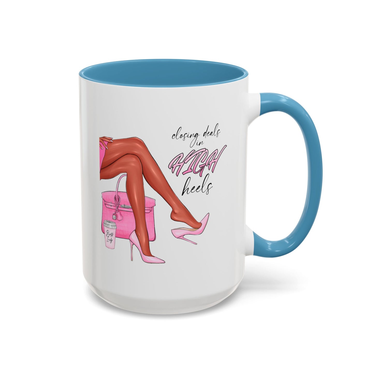 Humor Mug - Closing Deals in High Heels